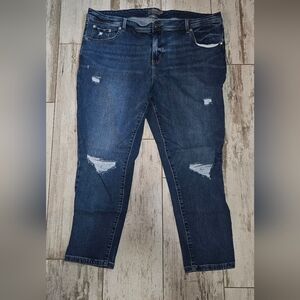 Torrid Super Soft 24 Short Distressed Blue Women's Jeans